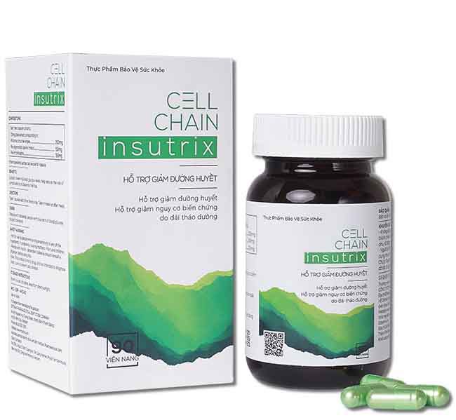 Sản phẩm Insutrix hỗ trợ trị tiểu đường,