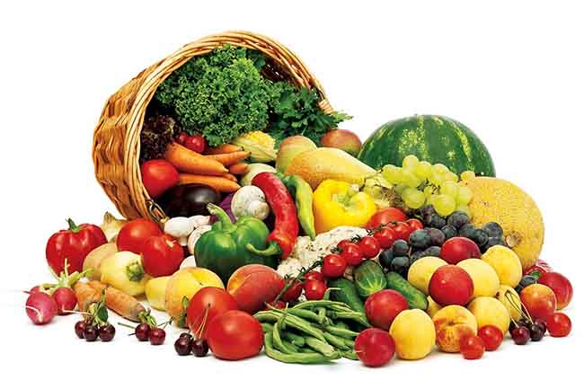 Tăng cường chất xơ từ rau xanh hoa quả cho người tiểu đường.