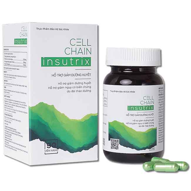 Sản phẩm viên uống bổ sung Insutrix từ thảo dược cho người tiểu đường